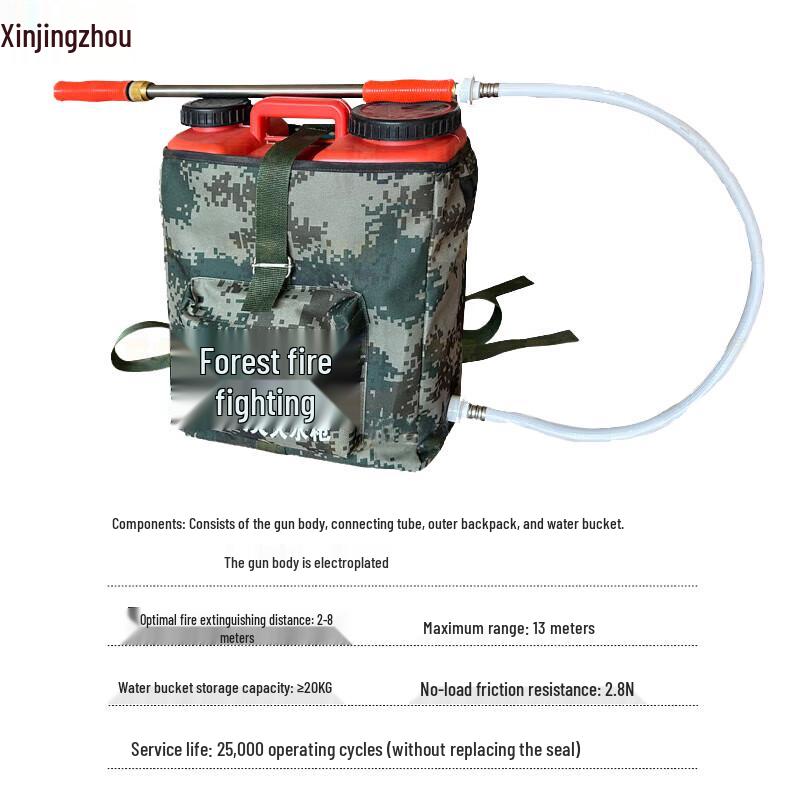 Firefighter Emergency Backpack Water Gun