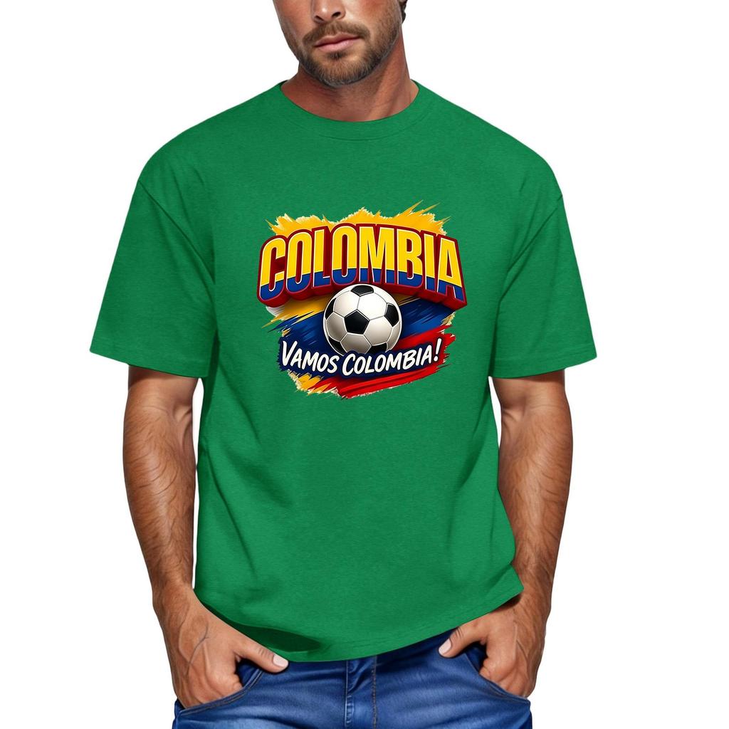 Men's Casual Short Sleeve Crew Neck T-Shirt Soccer Graphic Print Top Lightweight Comfortable Fit