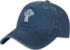 Celtic Cross Baseball Cap Adjustable Denim Washed Cotton Casual Sun Protection Adult Hat