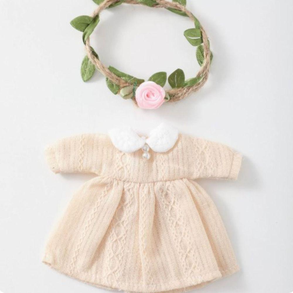 Long Sleeve Fairy Outfits Dresses Doll Clothes Skirt for 1/11 OB11 Dolls/for 1/12 BJD Doll