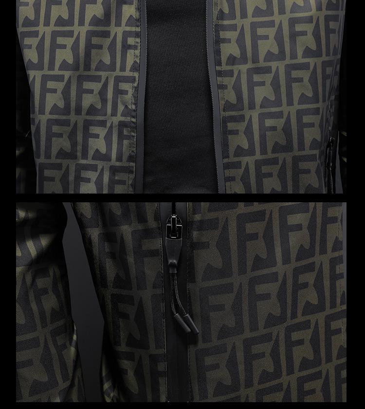 European Style Men's Spring/Autumn 2025 Trendy Casual Hooded Jacket