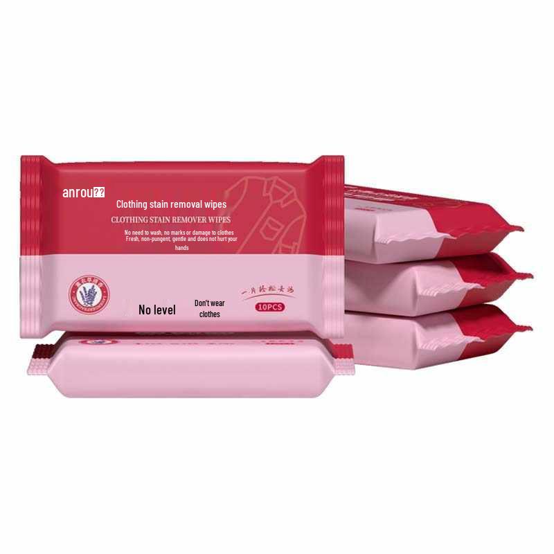 Portable Stain Remover Wipes for Clothing, Shoes & Jackets - Waterless Emergency Cleaning Solution