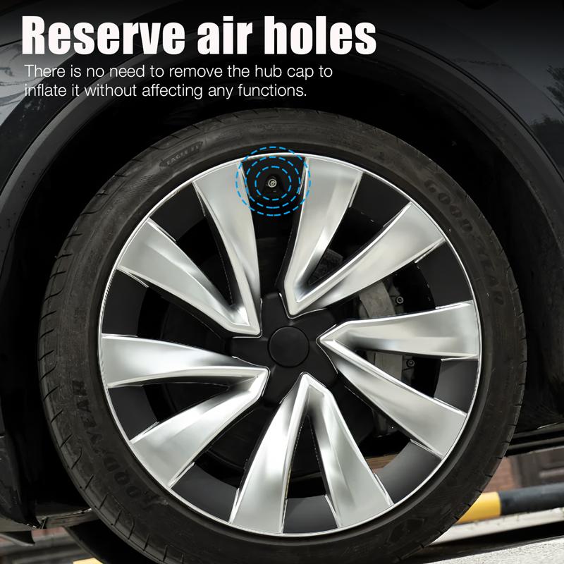 4 Copricerchi per Tesla Model Y Juniper Cerchi da 20 Pollici Copricerchio Sostituzione Performance Cerchi Helix 2.0 Copriruota Completo 2025