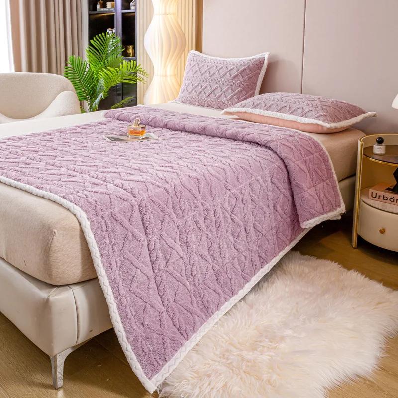 Thick Mattress Topper Pad Fleece Bedspread Soft Non-Slip Thin Tatami Mat Home Dormitory Bedsheet Mattress Cover Winter Warm