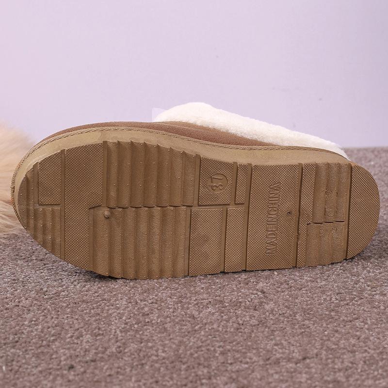 Women's Fuzzy Chunky Slippers, Warm and Cozy Indoor and Outdoor Faux Lined Clog Slippers