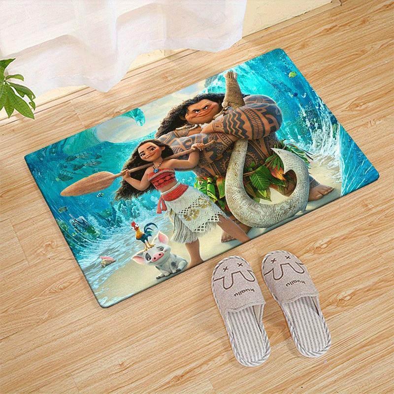 

1pc Moana Pattern Area Rug Soft Flannel Floor Mat for Living Room, Office, Bedroom and Carpet, Sofa Coffee Table Floor Mat 60cm by 90cm