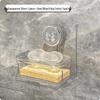 Transparent Silver Wall-Mounted Tissue Box
