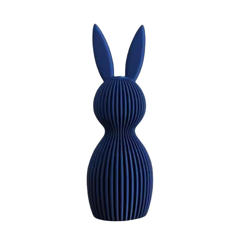 

Easter Bunny Ornaments, 3D Printed Bunny Decoration, Surprise Gifts For Easter Eggs Basket Stuffers, Home Office Desktop Decorat синій
