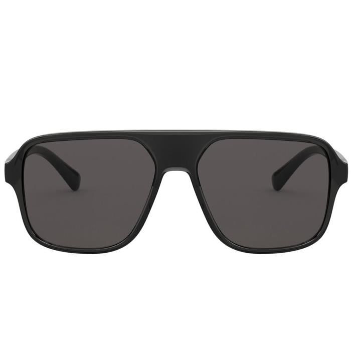 Lunettes de soleil - Dolce &amp; Gabbana - STEP INJECTION DG 6134 - Noir/Gris - Anti-UV - Homme