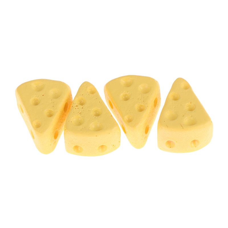 10 Stück/Los Miniatur Essen 1/6 Mini Käsekuchen Puppenhaus