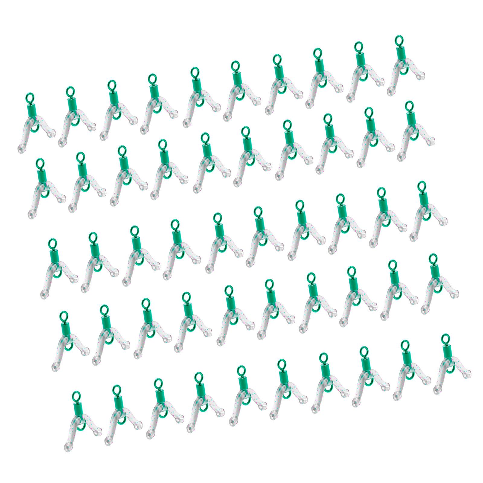 

50 шт. Кольцо в форме восьмерки для двойных крючков, Разделитель лески, Вертлюг-контактор, Защита от запутывания, Рыболовные снасти L