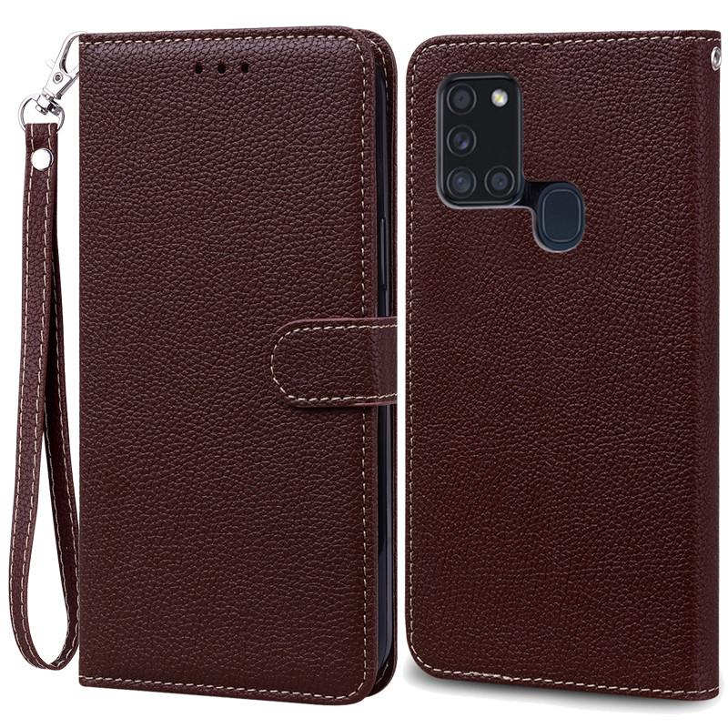 Pouzdro A21S pro Samsung Galaxy A21S Pouzdro Peněženka Kožené flipové pouzdro pro Samsung A21S Pouzdro A 21s A217F Měkký silikonový kryt Fundas