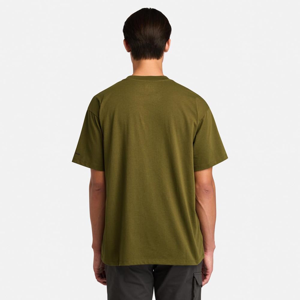 Timberland Men's Short Sleeve T-Shirt, Dark Olive, XS, TB0A69EQ3021