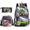 Zaino Inspeakable Set da 3 Pezzi, Zaino Studente di Grande Capacità con Borsa Pranzo e Astuccio, Resistente all'Acqua, Durevole