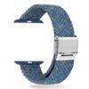 Adjustable Braided Watch Bands for Apple Watch Series Ultra 9 8 7 Folding Clasp Nylon Strap for IWatch 4 5 6 38 40 42 44 41 45 49mm Bracelet