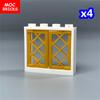 Non-Toxic Moc Bricks Pane Lattice Window 1X2X3 1X4X3 For Building Blocks Garden Scene 60607 60594 Assembles Particles Children'S Toys