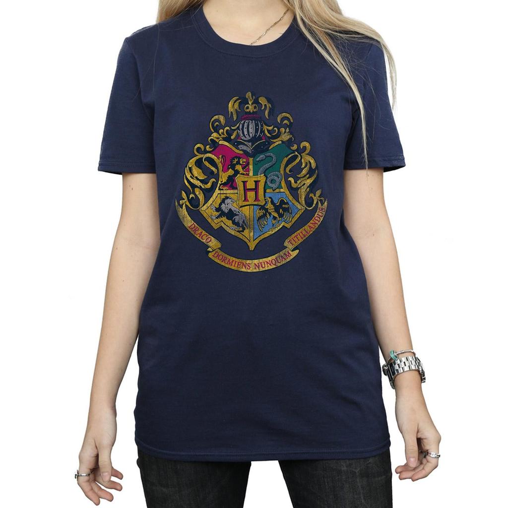 Harry Potter Womens/Ladies Hogwarts Houses Cotton Boyfriend T-Shirt