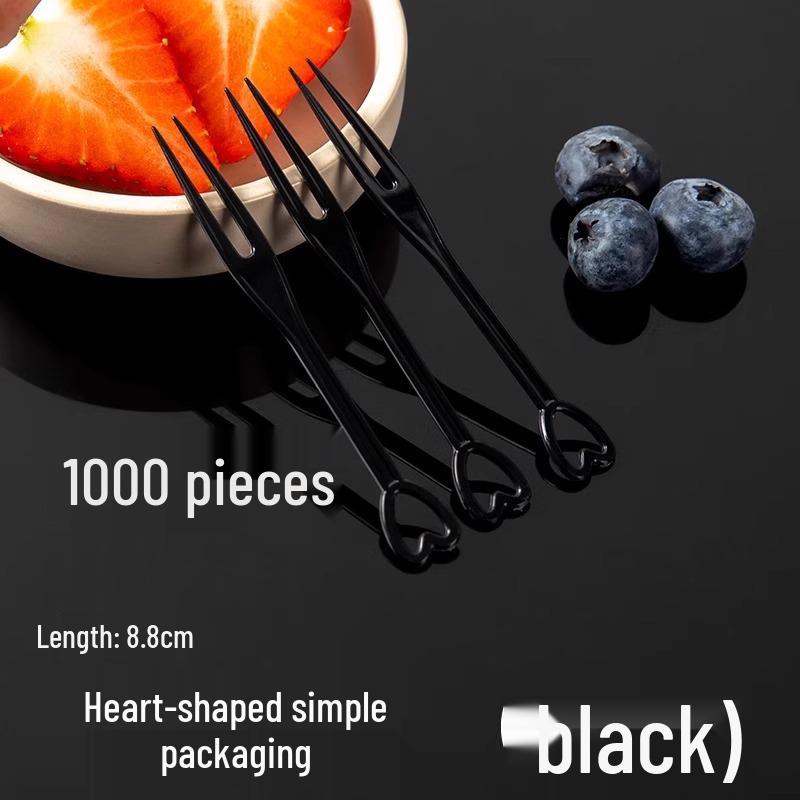 Individually Wrapped Disposable Transparent Plastic Fruit and Cake Forks - Elegant Skewers and Picks