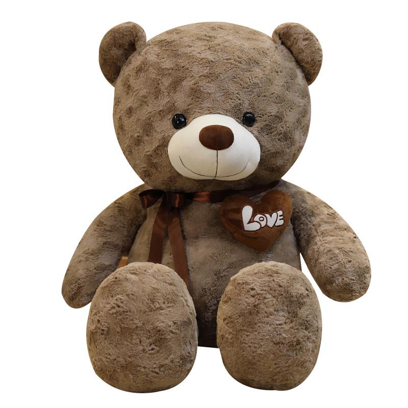 Large Rose Teddy Bear Hugging Doll Plush Toy - Big Panda Cushion