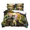 Wolf Pattern Bedding Set, Duvet Set, 3D Digital Printing Bed Three-Piece Set, Fashionable Design