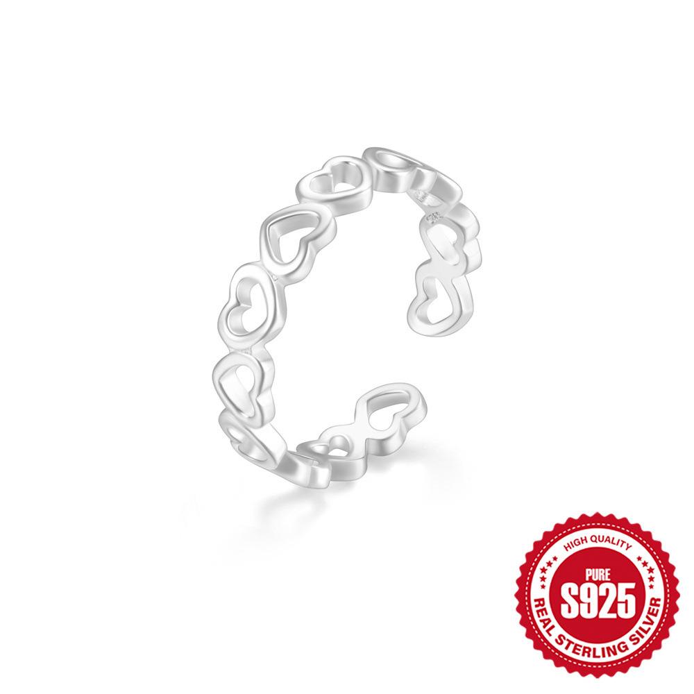 

Стильне просте срібло оксидоване срібло вінтажне срібло 925 стерлінгове срібло лотос літо на відкритому повітрі пляж кільце на палець ноги 925 Silver