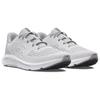 Under Armour Charged Pursuit 3 Big Logo - Halo Grey White Damen Sneaker 3026523-100