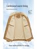 Men's Retro Corduroy Lambswool Jacket - Winter Warm Stand Collar, Mid-weight, Casual Style