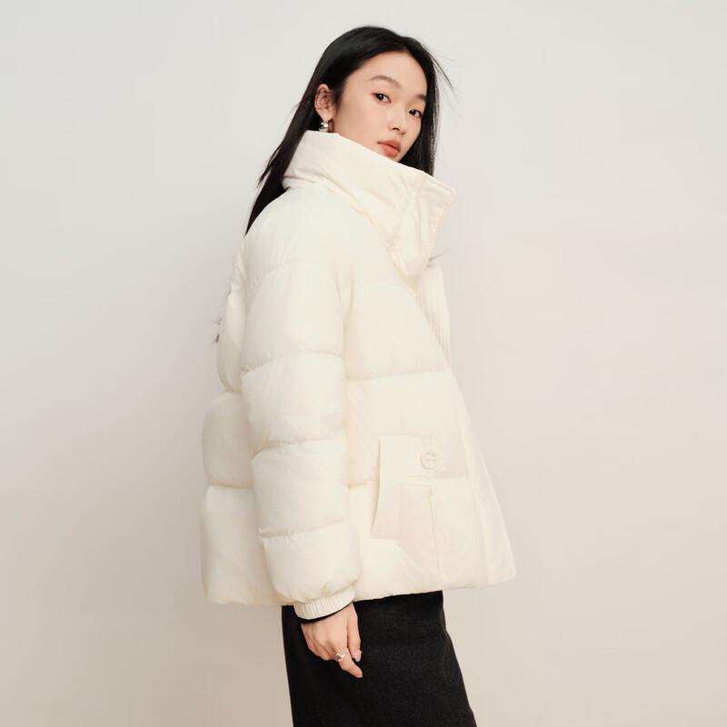 Elva' Island Women's Stand Collar Short Down Jacket