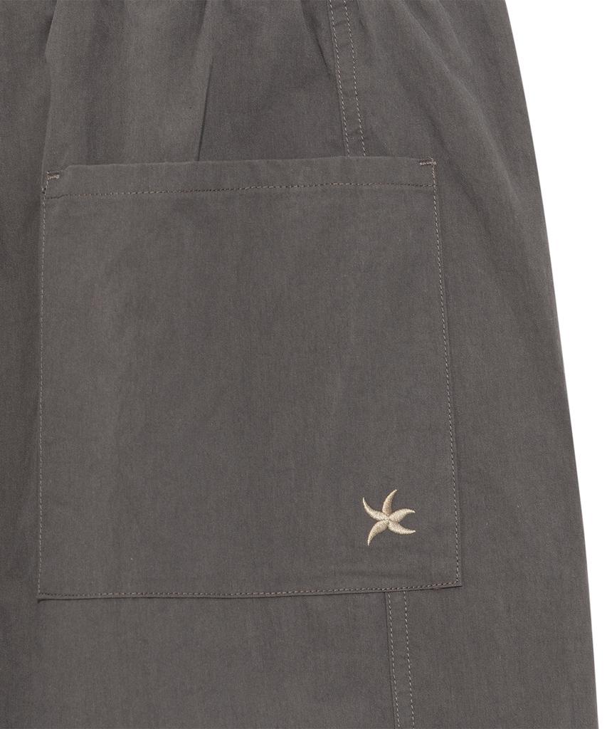 THE COLDEST MOMENT Tcm Mini Logo Nylon Pants (Brown)