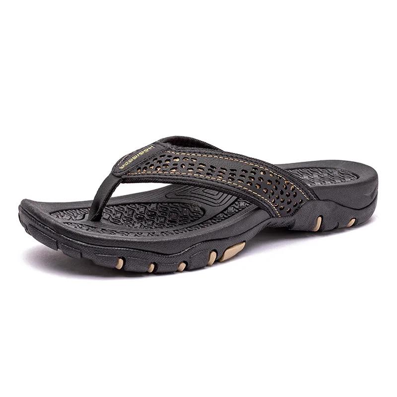 Fashion Men Flip Flops Beach Sandals Summer Man Shoes Flat Non Slip Fashion Designer Slippers Rubber Casual Shoe Zapatos 2025