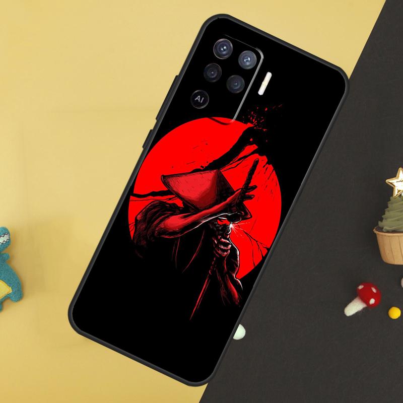 Japan The Samurai Ninja For OPPO A9 A5 A53 2020 A52 A72 A96 A76 A16 A54 A74 A94 A58 A78 A98 A15 A79 A17 A57 A77 Case