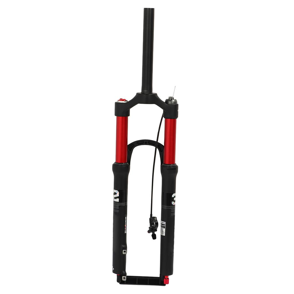 27.5in Mountain Bike Front Forks Shock Absorber Bicycle Front Fork Dual Air Chamber Damping Remote Lockout Straight