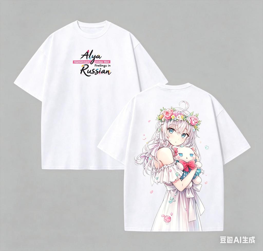 Alya Sometimes Hides Her Feelings In Russian Anime TShirt Personalized Fashion Plus Size Unisex Clothing Tshirts
