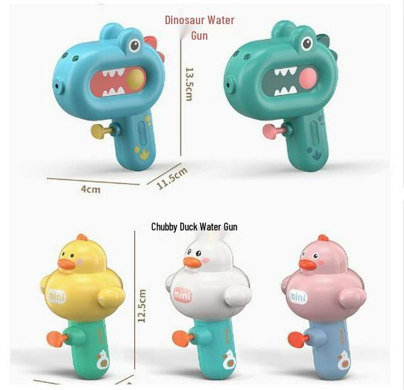 In-Stock Cartoon Eagle Water Gun: Press-Type Handheld Dual Pistols for Kids
