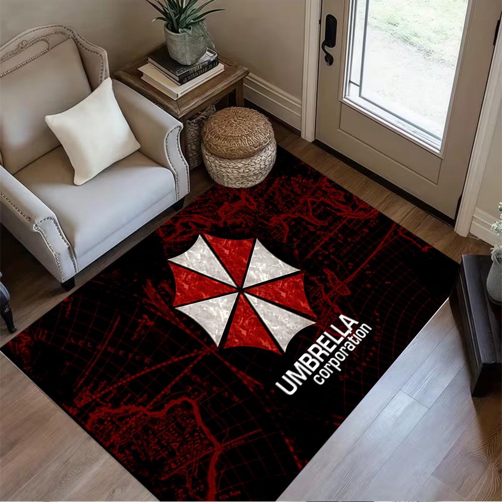 Umbrella Corporation Logo Area Rug Design for Foyer Decorate room Balcony Playrooms Antislip Carpet Decorate Offices