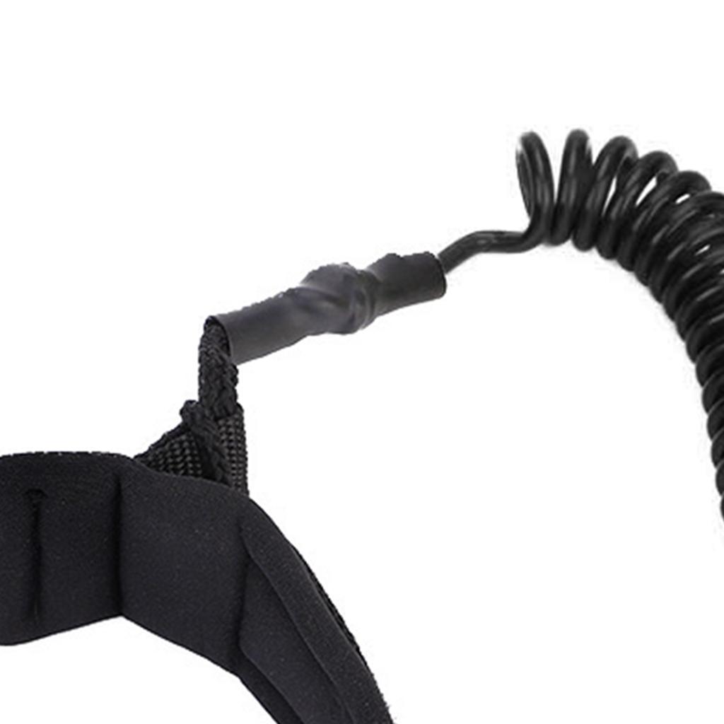 5mm Surfboard Coiled Foot Leash Comfortable Stand Up Paddle Board Ankle strap Lightweight Kayak Paddle Lanyard