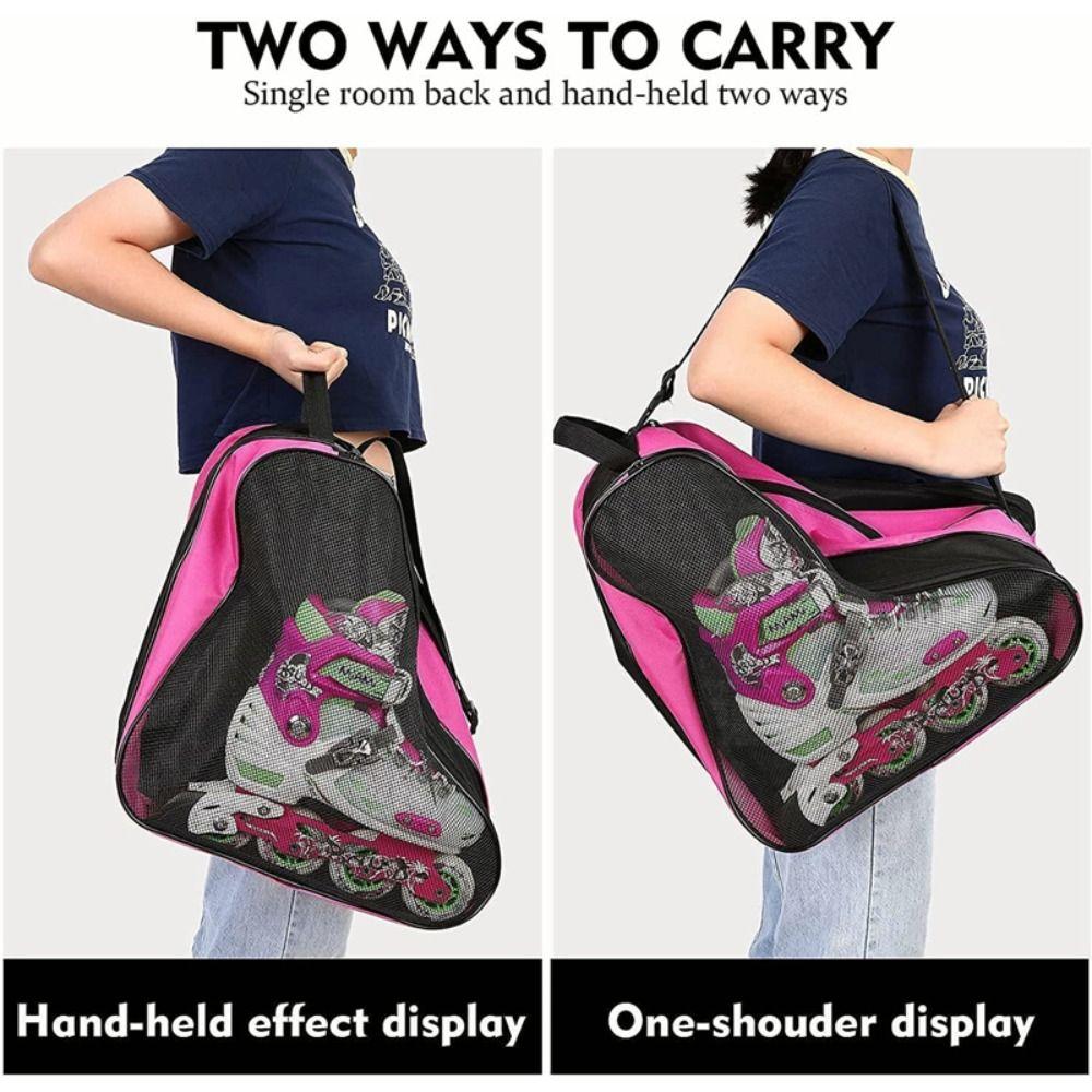 Oxford Cloth Roller Skates Bag Storage Bag Ice Skating Pouch Skating Shoes Bag  Inline Skates