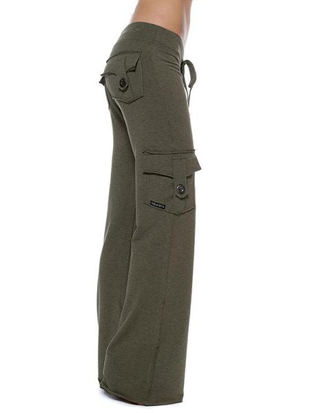 Cargo-Hose Damenhose Stark elastisch Weiter Bein Hosen Damen Weiche Jogginghosen Sport Kordelzug Gerade Schweißhosen