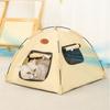 New Foldable Pet Cat Tent Large Breathable Cat Sleep House Stable Closed Design Pet Kennel Indoor Use