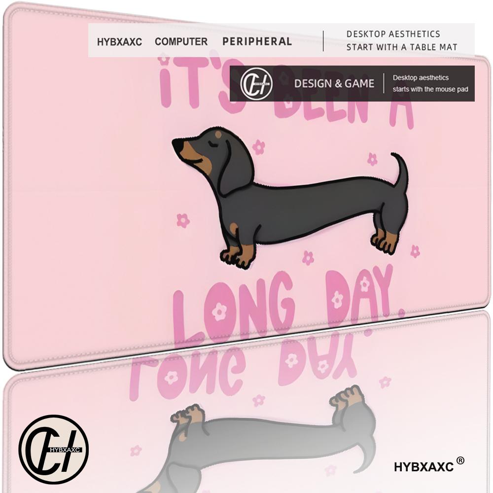 

Cartoon Cute Dog Dachshund Mouse Pad Non-slip Rubber Gamer Balance Computer Mat Decoracion Deskmat Laptop Office Large HYBXAXC 600x300x2mm