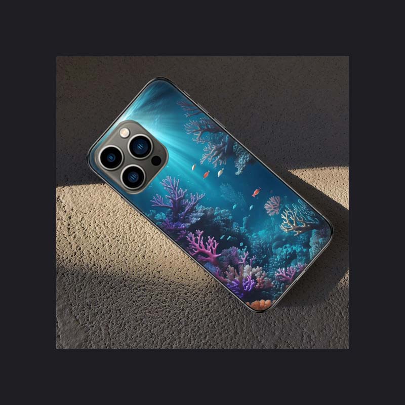 Coral Reefs and Their Small Fish Phone Case For Apple Iphone 16E 16 Pro Max 15 Plus Soft 13 12 Mini Cover 11 14 Pro Max Capa 8 7