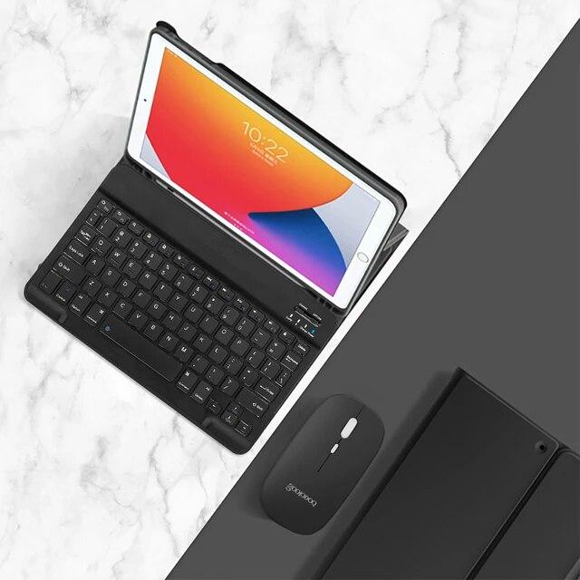 

Чехол для клавиатуры iPad для iPad Pro 11 Air 5 Air 4, чехол для iPad 9-го поколения, чехол Funda 10,2 Air 2 с волшебной клавиатурой Spanish 9.7 inch