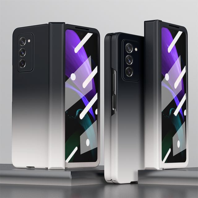 Comfortable Glass Protector Film Case For Samsung Galaxy Z Fold 2 Fold2 5g Fold3 Fold 3 Non -Fingerprint Phone Bag Funda