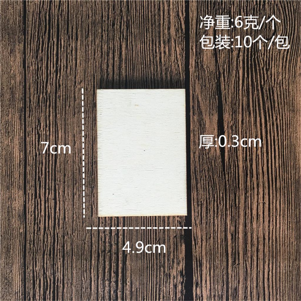 10 Pieces Poplar Wood Rectangle Shapes Wooden Plaque Extra Large for , Home Decorations and Rustic