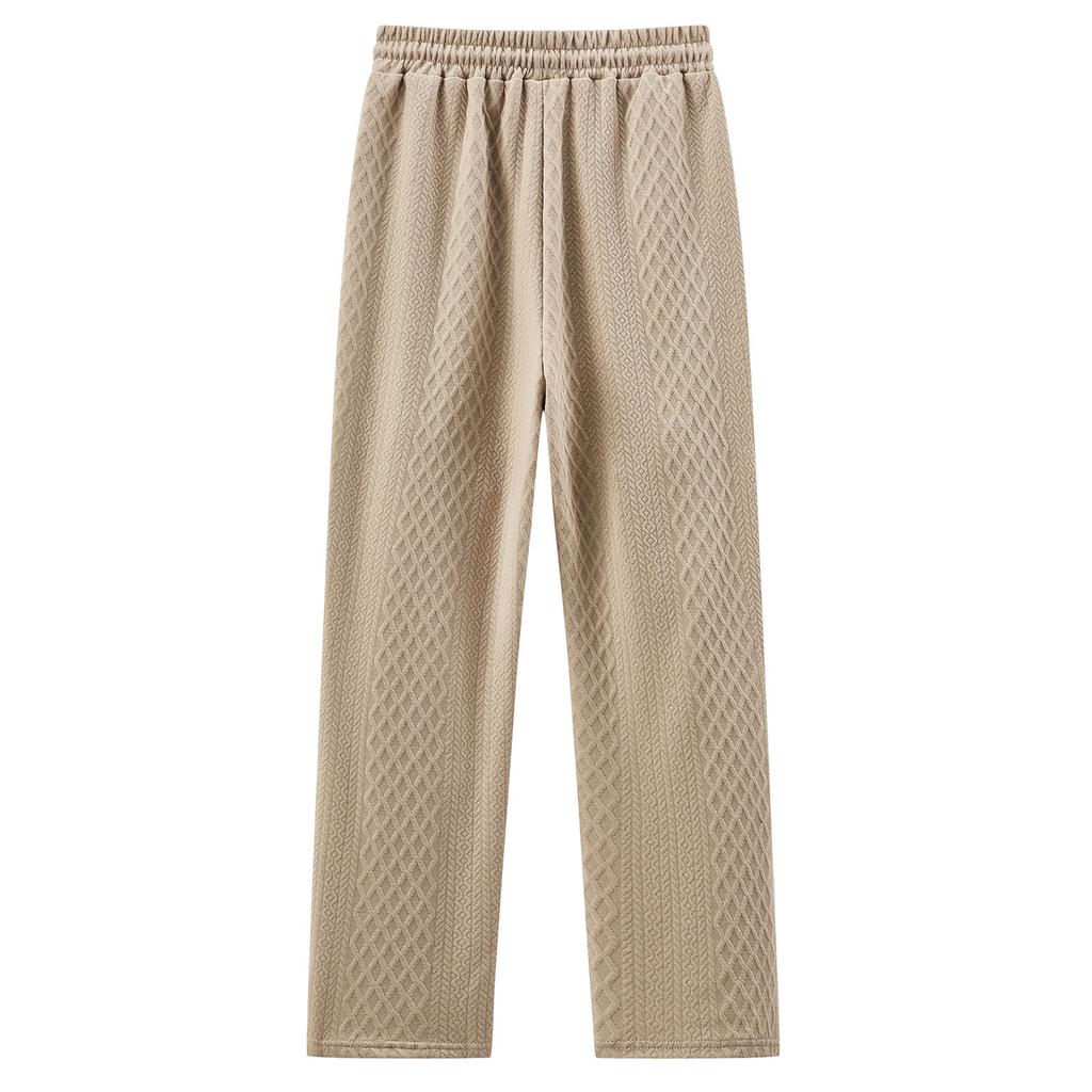Men's Sports Leisure Solid Color Pull Rope Trousers