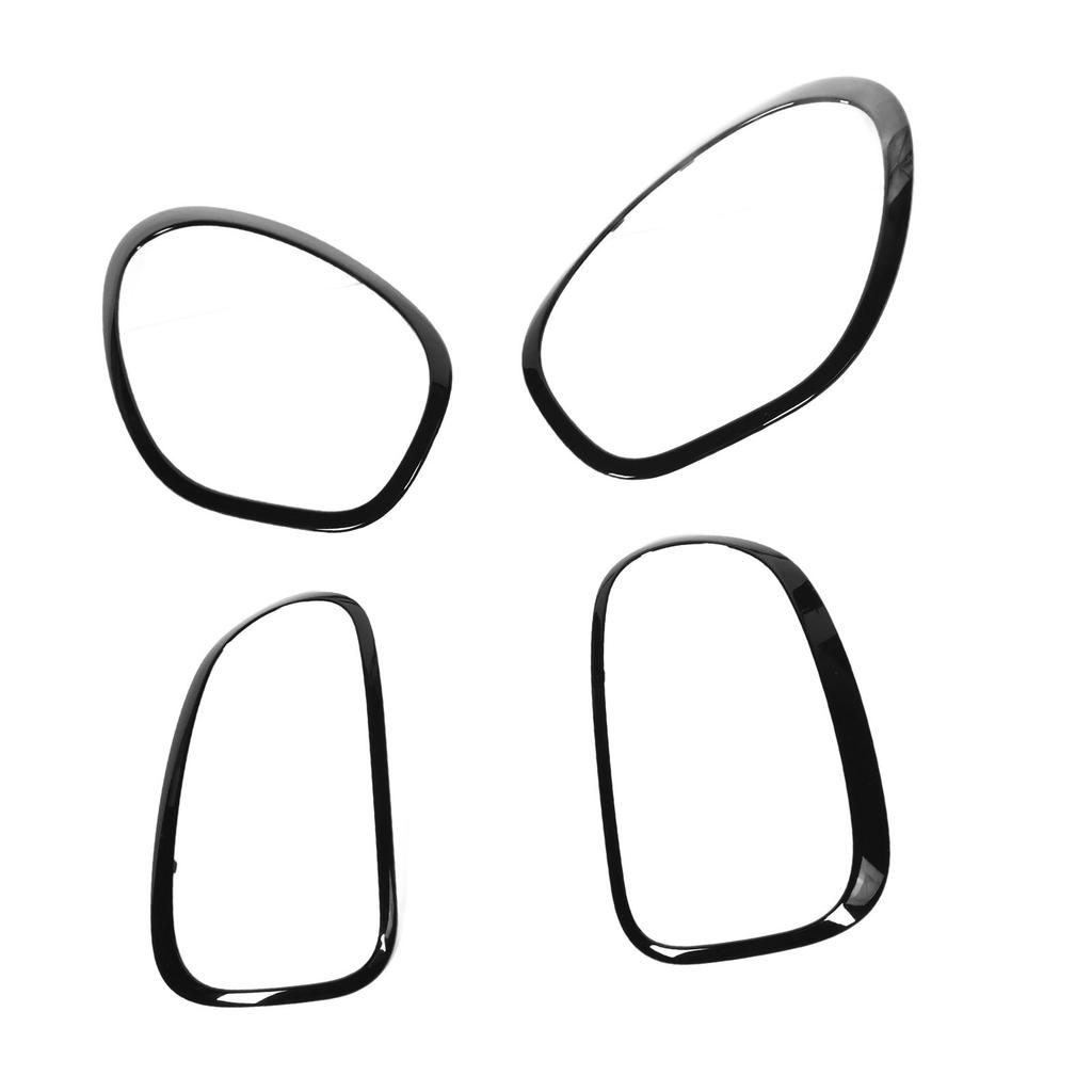 4pcs Headlight and Taillight Bezel Trim 51139801573 for Countryman R60 2010 To 2016 Gloss Black