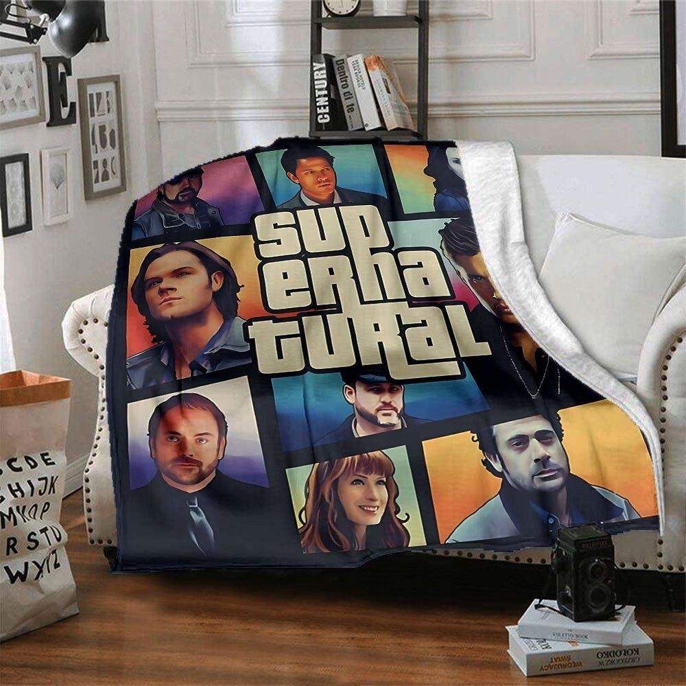 1pc Supernatural 20 Blanket Soft Warm Throw for Home, Office, Travel All Season Cozy Bedding Gift, Office Cozy Accessory