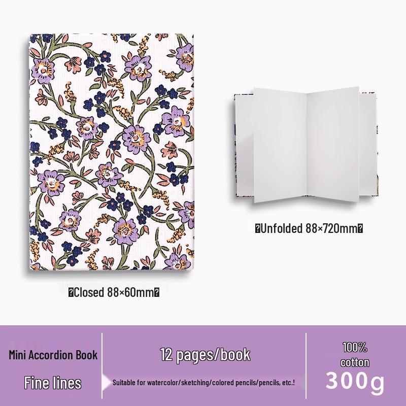 Zun Jue Accordion Style Cotton Folding Blank Painting and Photo Album for Student Graduation Souvenir