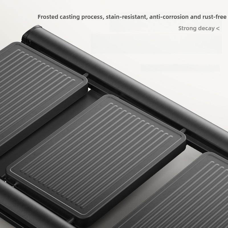 Heavy-Duty Carbon Steel Ladder Foldable Step Ladder Non-Slip Indoor Stairs Portable Telescopic Ladder Stool