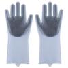 Silicone Rubber  Dishwashing  Gloves For Kitchen Multi - Use For Dishes Veggies Pet Bathing Ultimate Home Cleaning Magic Tool